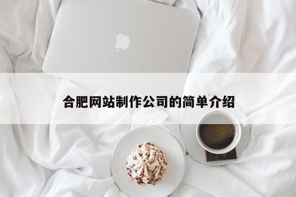 合肥网站制作公司的简单介绍