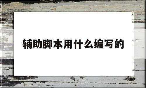 辅助脚本用什么编写的(shell脚本用什么软件编写)