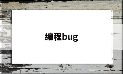 编程bug(编程bug总汇)