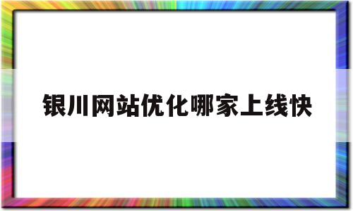 关于银川网站优化哪家上线快的信息