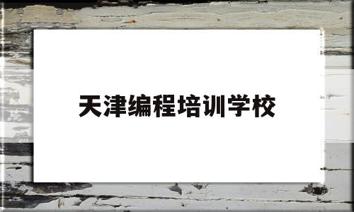 天津编程培训学校(天津编程培训班哪个好)