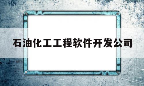 石油化工工程软件开发公司(石油化工工程软件开发公司招聘)