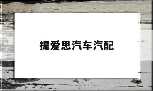 提爱思汽车汽配(提爱思全兴汽车零部件公司怎么样)