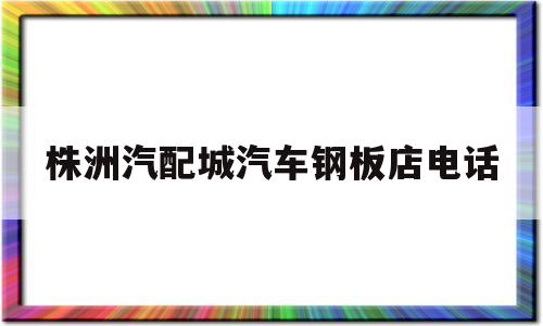 株洲汽配城汽车钢板店电话(株洲汽车配件批发市场在哪里)