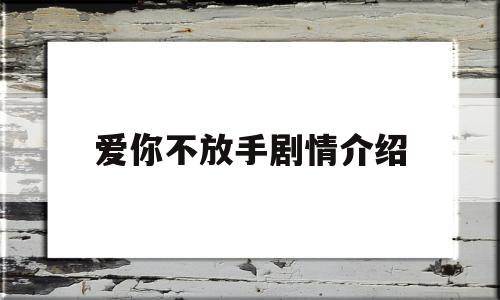 爱你不放手剧情介绍(爱你不放手剧情介绍发卡)