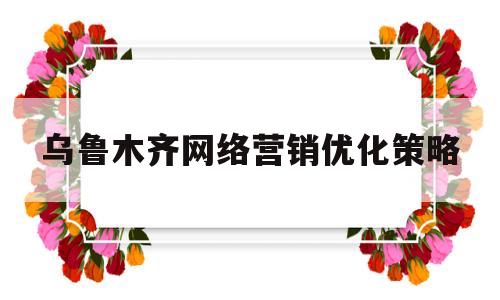 乌鲁木齐网络营销优化策略(海底捞网络营销优化策略研究)