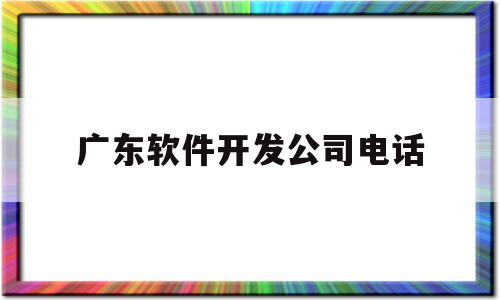 广东软件开发公司电话(广东软件开发公司电话地址)