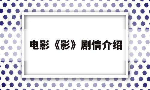 电影《影》剧情介绍(张艺谋电影影剧情介绍)