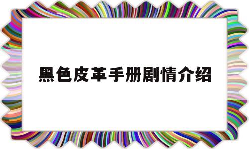 黑色皮革手册剧情介绍(黑色皮革手册小说结局是什么)