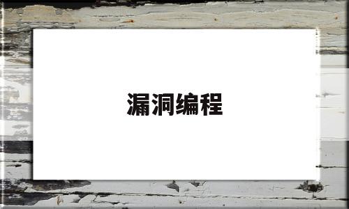 漏洞编程(漏洞poc编写)