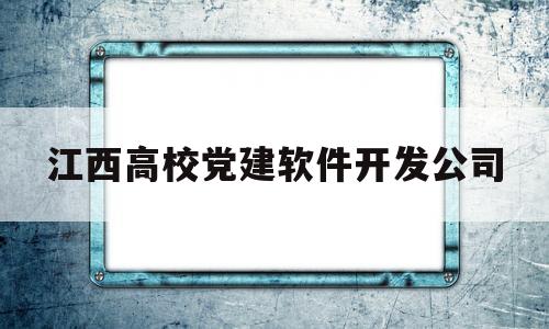 江西高校党建软件开发公司(江西理工大学应用科学学院官网)