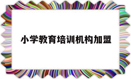 小学教育培训机构加盟(小学教育培训机构加盟店排行榜)