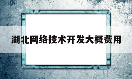 湖北网络技术开发大概费用(湖北网络技术开发大概费用多少钱)