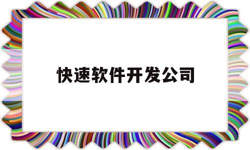 快速软件开发公司(快速软件开发公司有哪些)