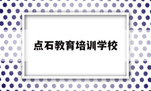 点石教育培训学校(点石教育培训学校在哪里)