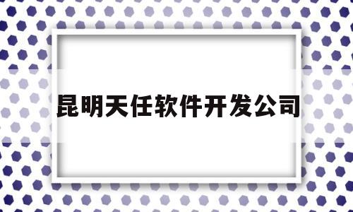 昆明天任软件开发公司(昆明天任软件开发有限公司)