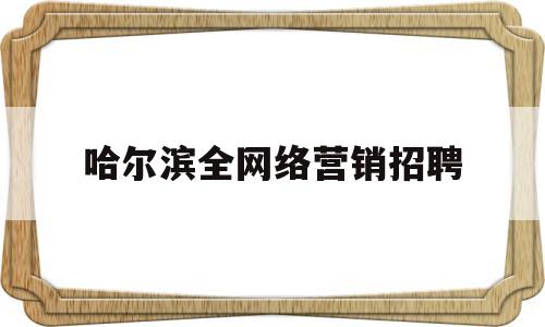 哈尔滨全网络营销招聘(哈尔滨网络运营培训学校)