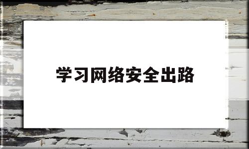 学习网络安全出路(学了网络安全有什么用)