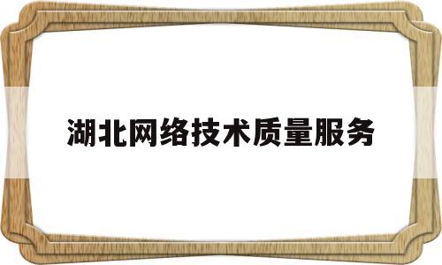 湖北网络技术质量服务(湖北网络技术质量服务平台官网)