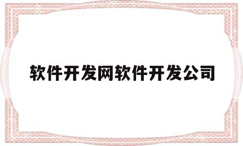 软件开发网软件开发公司(软件开发网软件开发公司怎么样)