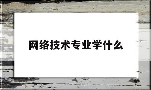 网络技术专业学什么(工业网络技术专业学什么)