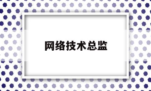 网络技术总监(网络技术总监岗位职责)