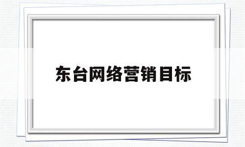 东台网络营销目标(网络营销目标是什么意思)