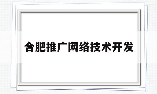 合肥推广网络技术开发(合肥未来计算机技术开发有限公司)