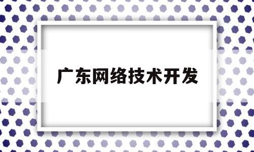 广东网络技术开发(广东网络技术有限公司)