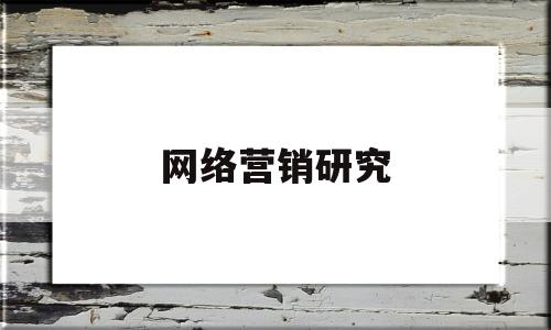 网络营销研究(网络营销研究策略目录)