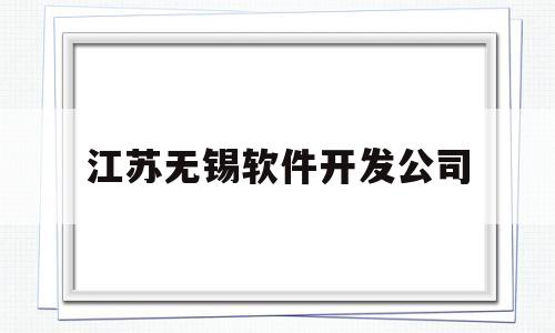 江苏无锡软件开发公司(江苏无锡软件开发公司招聘)