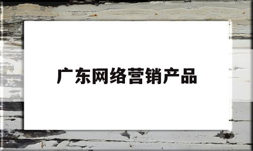 广东网络营销产品(广东网络营销产品推荐)