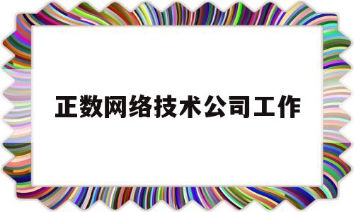 正数网络技术公司工作(河南正数网络技术有限公司是国企吗)