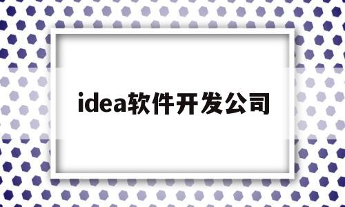 idea软件开发公司(idea开发go)