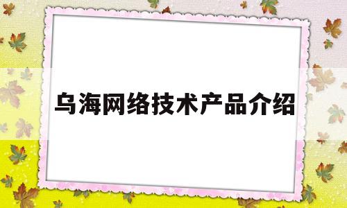 乌海网络技术产品介绍(乌海网络推广公司)