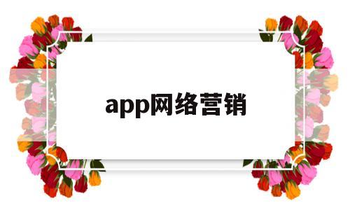 app网络营销(app网络营销有哪些优势)