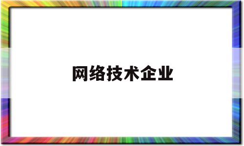 网络技术企业(网络技术公司属于什么行业)