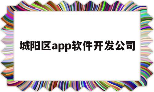 城阳区app软件开发公司(城阳地区软件开发公司)