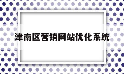 津南区营销网站优化系统(津南区项目)