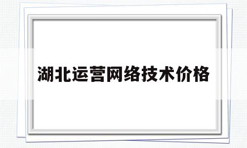 湖北运营网络技术价格(湖北诈骗公司名单)