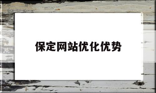 保定网站优化优势(网站优化建设)