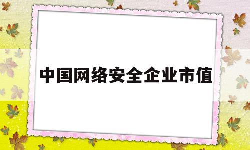 中国网络安全企业市值(中国网络安全公司龙头)