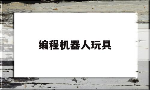 编程机器人玩具(编程机器人玩具单品榜)