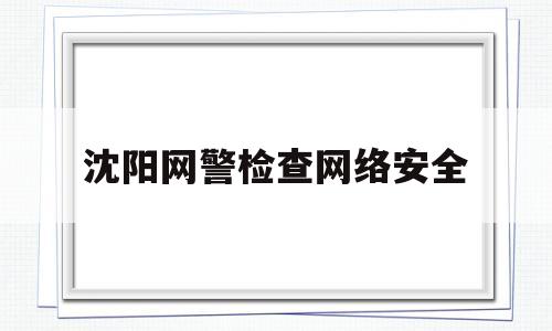 沈阳网警检查网络安全(沈阳市网络警察支队电话地址)