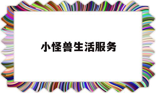 小怪兽生活服务(小怪兽信息科技有限公司)