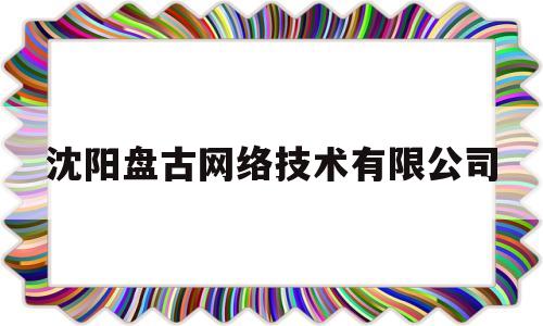 沈阳盘古网络技术有限公司(沈阳盘古网络技术有限公司党支部)