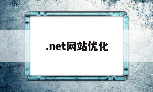 .net网站优化(网站优化网络)