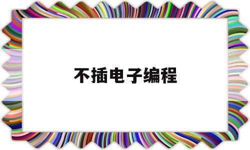 不插电子编程(编程不用电脑行吗?)