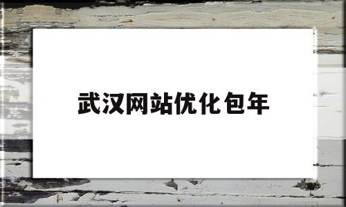 武汉网站优化包年(武汉seo网站排名优化公司)