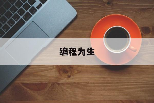 编程为生(编程究竟是用来做什么的?)